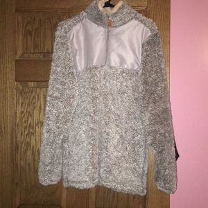 NWOT Sherpa Quarter ZIP